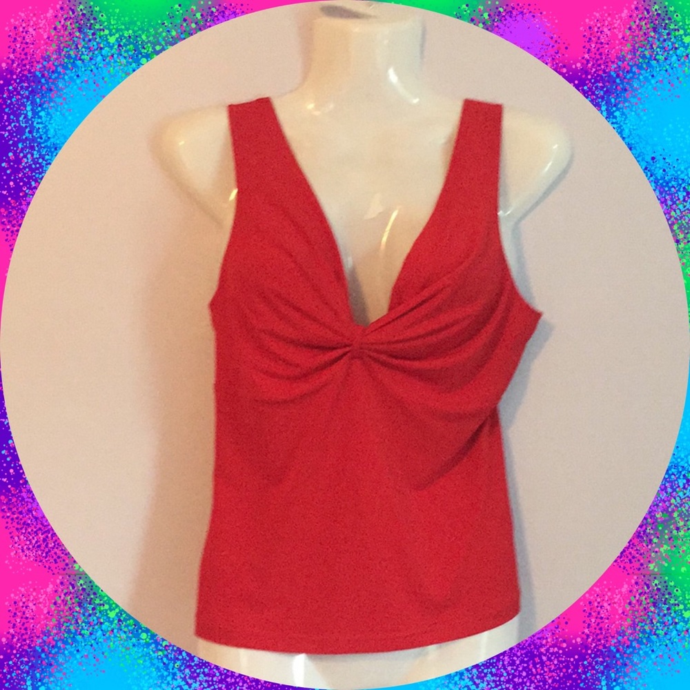Lovely A. Byer Red dressy tank top size M